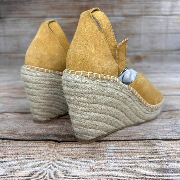 Seychelles Wedged Espadrille Heels Women Size 8.5 Ankle Strap Open Toe Shoes - Picture 3 of 10